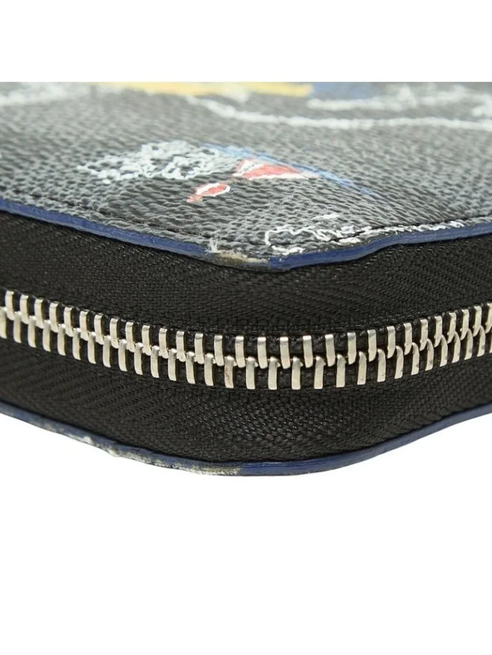 Louis Vuitton Damier Graphite Zippy Organizer NM Map Wallet Leather